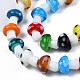Гриб ручной Lampwork бисер пряди LAMP-R116-03A-3