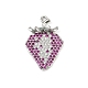 Латунные микро проложить кубического циркония подвески KK-M322-48P-03-1
