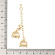 Латунные застежки-карабины с 6 отверстием и 3 нитями KK-K388-71G-3