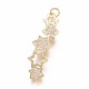 Латунные микро проложить кубического циркония подвески ZIRC-L083-016G-1