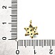 Латунные микро проложить кубического циркония подвески KK-D356-01B-G-3
