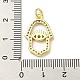 Латунные микро проложить кубического циркония подвески FIND-Z023-06G-3