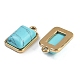 Синтетические бирюзовые подвески STAS-K291-04G-08-2
