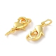 Стойки обшивки латунь когтя омара застежками KK-F090-26G-01-2