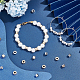 40шт 2 цвета латунные бусины KK-BC0009-37-5