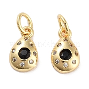 Латунные микро проложить кубического циркония подвески KK-C051-02G-04