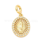 Латунные прозрачные кубические цирконии европейские подвески KK-D325-28G-09