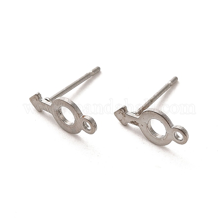 Серьги-гвоздики из нержавеющей стали 304 STAS-H193-04P-1