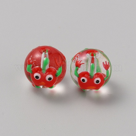 Прозрачные стеклянные бусины GGLA-WH0035-05E-1