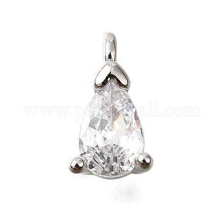 Латунные микро проложить кубического циркония подвески KK-D356-08D-P-1