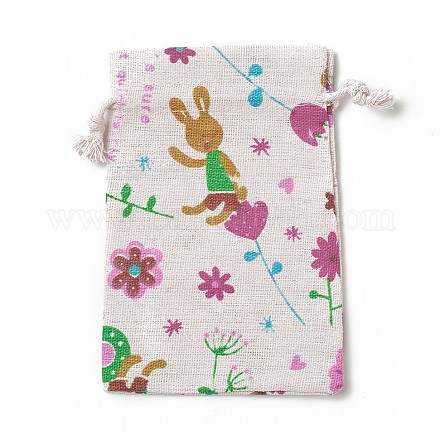 Мешочки мешковины зайчика ABAG-I001-10x14-09-1
