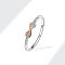 Brass Micro Pave Cubic Zirconia Finger Rings for Women, Infinity, Clear, US Size 8(18.1mm)