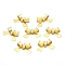 Brass Pendants, Lead Free & Cadmium Free & Nickel Free, Bowknot, Real 18K Gold Plated, 14x21x4.5mm, Hole: 1.5mm