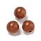 Synthetic Goldstone Beads, Round, 18mm, Hole: 3~4mm
