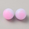 Luminous Round Food Grade Silicone Beads, Lilac, 15x14.5mm, Hole: 2mm