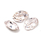 Glass Rhinestone Cabochons, Pointed Back & Back Plated, Faceted, Oval, Rosaline, 6x4x3mm