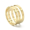 6Pcs Brass Rings, Assistant Tool, for Buckling, Open and Close Jump Ring, Nickel Free, Raw(Unplated), 18x9mm
