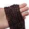 Natural Garnet Beads Strands, Table Cut Cube Beads, Faceted, 2x2x2mm, Hole: 0.6mm, about 288pcs/strand, 15.47''(39.3cm)