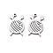 201 Stainless Steel Charms, Laser Cut, Yarn Ball Shape Charm, Stainless Steel Color, 15x9.5x1mm, Hole: 1mm