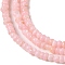 3 Strands Natural Freshwater Shell Beads Strands, Dyed, Rondelle, Pink, 2x1mm, Hole: 0.5mm, about 231~235pcs/strand, 14.96 inch(38cm)