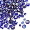 NBEADS 120 Pcs Glass Evil Eye Beads, 6/8/10/12mm Handmade Lampwork Beads Turkish Evil Eye Spacer Beads Round Evil Eye Loose Beads for Bracelets Necklace Jewelry Making, Blue