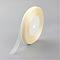 Sheer Organza Ribbon, DIY Material for Ribbon, Light Yellow, 1/2 inch(12mm), 500yards(457.2m)