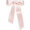 Satin Cloth Ribbon Wrap Around Chain Belt, Waist Belt for Shirt Dress Overcoat, Misty Rose, 71-5/8 inch(182cm)