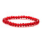 Fashionable Faceted Rondelle Glass Beads Stretch Bracelets for Women Girls Gift, 7-1/4 inch(18.5cm)