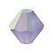 Preciosa® Crystal Beads, Czech Crystal, Bicone(451 69 302 Rondelle), 20410 20019 Tanzanite AB Matt, 6mm, Hole: 1mm