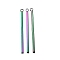 Ion Plating(IP) 304 Stainless Steel Pendants, Bar, Rainbow Color, 43x2x2mm, Hole: 1.8mm