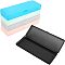 5 Colors Polypropylene(PP) Box, Frosted, Flip Cover Box, Rectangle, Mixed Color, 6.6x18.1x2.4cm, Inner Size: 6x17.9cm, 5 colors, 1pc/color, 5pcs/set