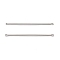 Non-Tarnish 304 Stainless Steel Connector Charms, Bar Shape, Stainless Steel Color, 40x2x1mm, Hole: 1mm