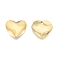 Ion Plating(IP) 201 Stainless Steel Pendant, Textured Charms, Heart, Real 18K Gold Plated, 21.5x22x0.7mm, Hole: 1.2mm