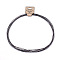 Waxed Cotton Cord Necklace Making, with 304 Stainless Steel Clasps, Stainless Steel Color, Coconut Brown, 20.4 inch(52cm)
