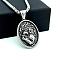 Retro Rock Punk Men's Hand of Jesus 304 Stainless Steel Pendant Necklaces, Stainless Steel Color