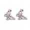 Non-Tarnish 201 Stainless Steel Pendants, Laser Cut, Butterfly, Stainless Steel Color, 13x17x1mm, Hole: 1.2mm
