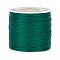 1 Roll Round Waxed Polyester Cords, Twisted Cord, Green, 0.5mm, about 115.92 yards(106m)/roll
