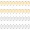 UNICRAFTALE 60Pcs 2 Colors Oval Blank Charms 304 Stainless Steel Blank Tag Pendants 12.5mm Oval Blank Little Charms 1.5mm Hole Earring Bracelets Jewelry Pendants for DIY Jewelry Making