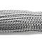 3-Ply PU Leather Braided Cord, Flat, Silver, 5x1.5mm, about 107.17 Yards(98m)/Bundle