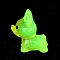 Luminous Resin Dog Display Decorations, Glow in the Dark Ornaments, Micro Landscape Garden Decorations, Orange, 19x15x11mm