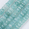 Natural & Dyed Jade Beads Strands, Faceted, Rondelle, Pale Turquoise, 4~4.5x2~2.5mm, Hole: 1mm, about 150pcs/strand, 15.1  inch~15.3 inch(38.5~39cm)