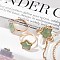 Star Natural Green Aventurine Adjustable Rings, Brass Finger Rings for Women, Inner Diameter: 18mm