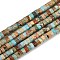 Natural Imperial Jasper Beads Strands, Dyed, Disc, Heishi Beads, Pale Turquoise, 4x2mm, Hole: 0.7mm, about 190pcs/strand, 15.04 inch(38.2cm)