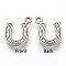 Tibetan Style Alloy Charms, Horseshoes, Cadmium Free & Lead Free, Antique Silver, 14x12x2mm, Hole: 1.5mm, about 1080pcs/1000g