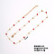 Colorful Crystal Necklace with Simple and Elegant Design for Fashionable Women., 15.75 inch(40cm)