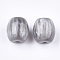 Resin Beads, Imitation Gemstone, Oval, Light Grey, 17~17.5x16mm, Hole: 3mm