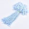 Polyester Cord with Seal Tag, Plastic Hang Tag Fasteners, Light Blue, 185~195x1mm, about 850pcs/bag