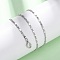 Brass Oval Link Chain Necklaces, with Lobster Claw Clasps, Rack Plating, Long-Lasting Plated, Platinum, 15.94 inch(40.5cm)