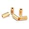 Brass Beads, Long-Lasting Plated, Column, Real 24K Gold Plated, 9x4.5mm, Hole: 1.8mm