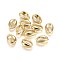 Alloy Beads, Lead Free & Nickel Free & Cadmium Free, Cowrie Shell Shape, Real 14K Gold Plated, 17x12x5.5mm, Hole: 1.5mm